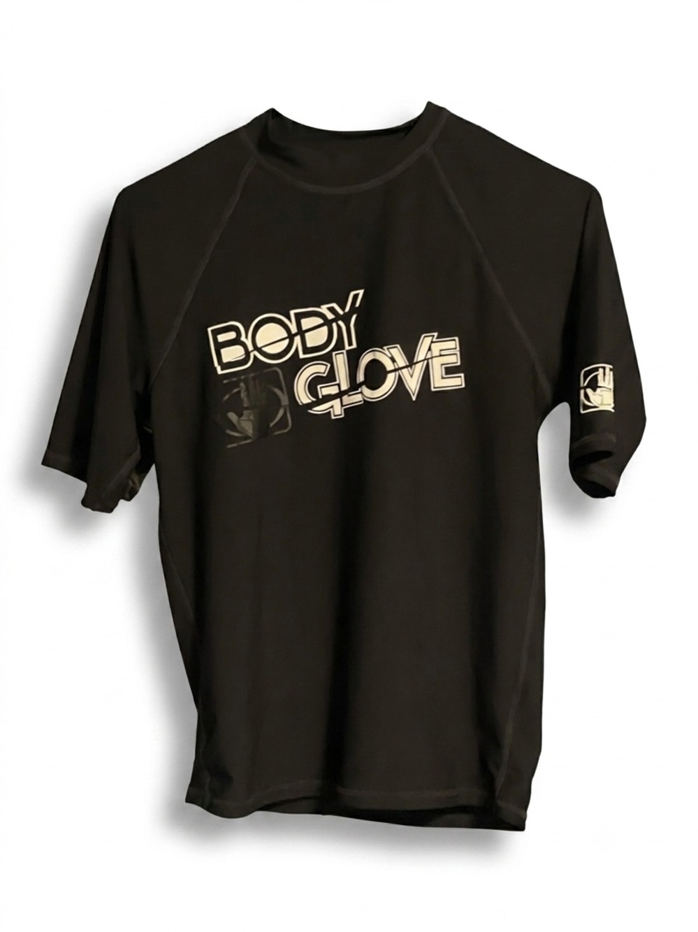 Body Glove Black Rash Guard with White Logo